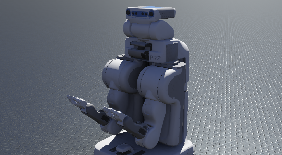 PR2 robot model in Webots simulator